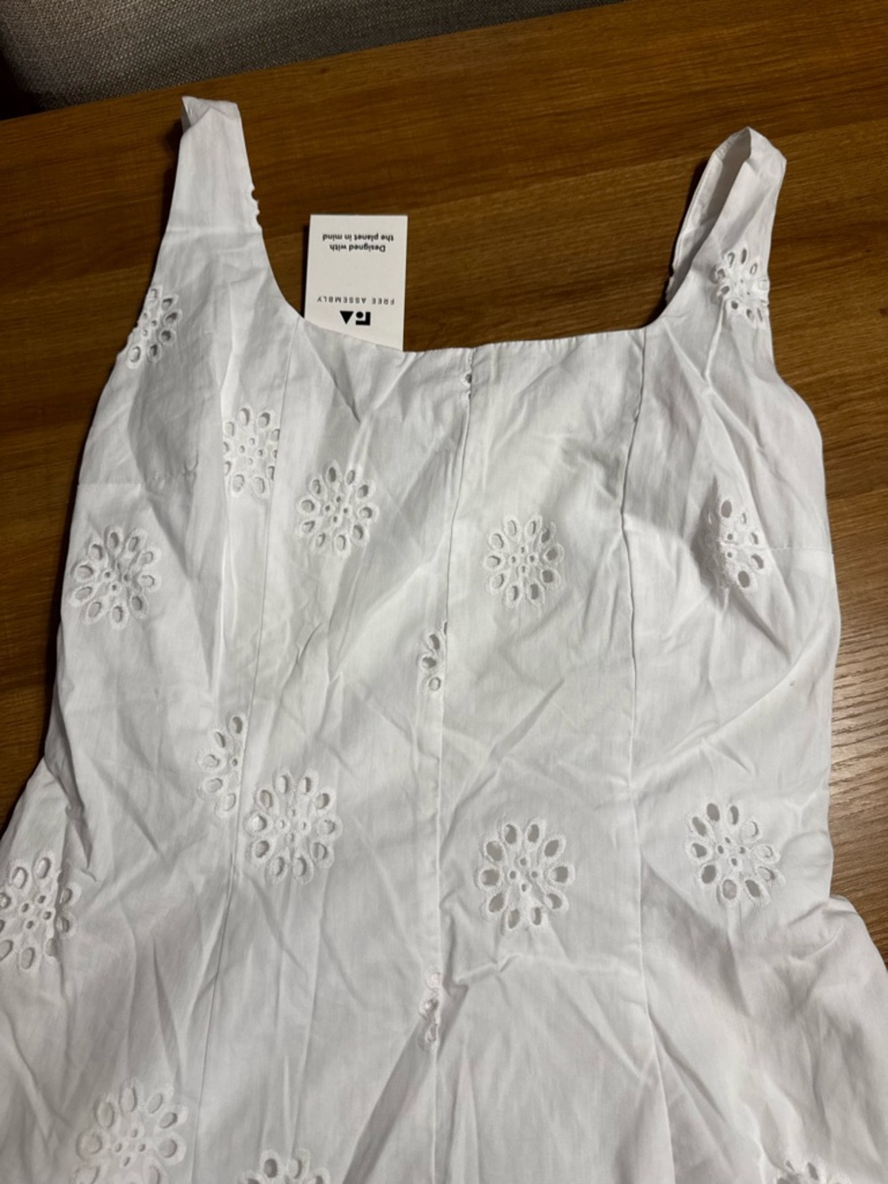 White Eyelet Midi Dress - Women